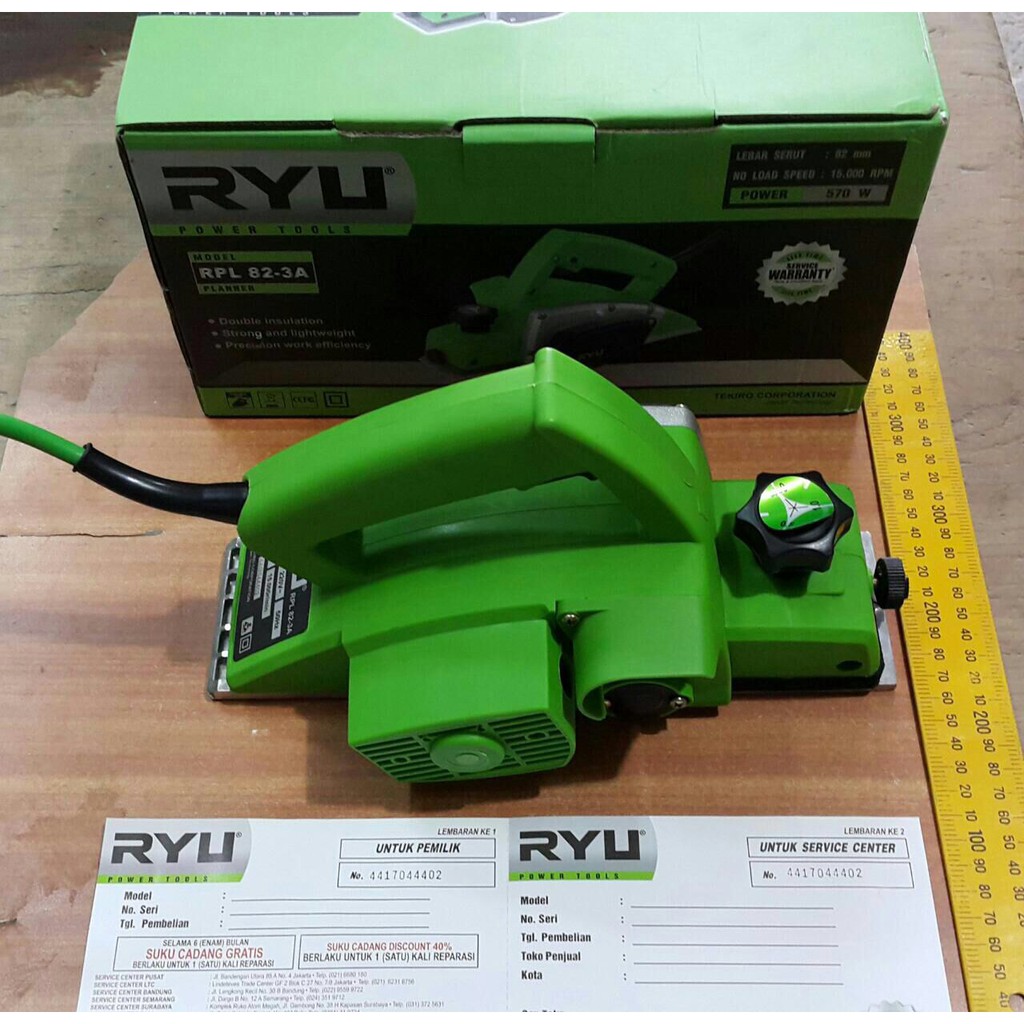 GARANSI RESMI ORIGINAL RYU !! Mesin Planer Ryu RPL 82A Mesin Ketam Serut Pasah 570w By Tekiro RYU Ketam Pasah Sugu MT 192 Mesin PLaner PLanner Planner RPL 82-3A mesin serut kayu RYU / sugu / ketam kayu RYU