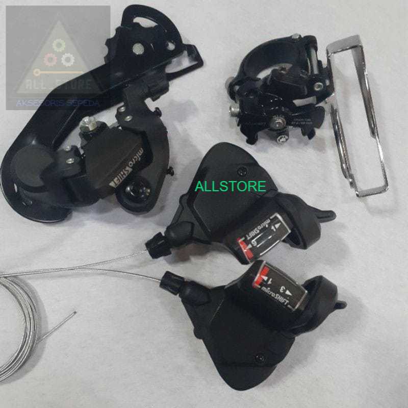Mini groupseat operan sepeda mtb merk micro SHIF sifter 3X9 speed FD & RD 3X9 speed