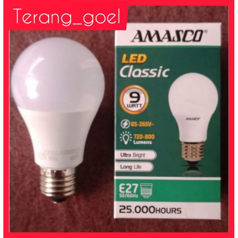 Lampu Led Classic 9 watt Amasco