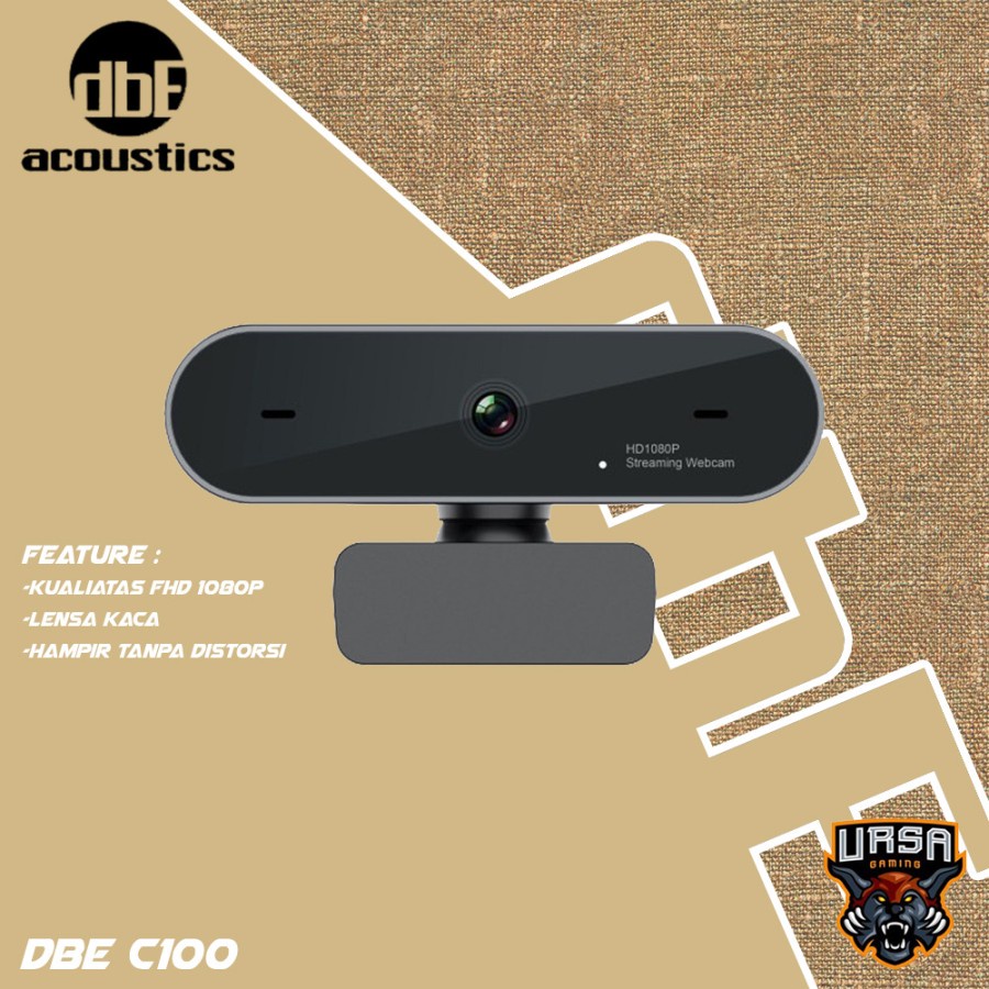 Webcam dbE C100 Full HD 1080p - Auto Focus - Gaming - Garansi Resmi