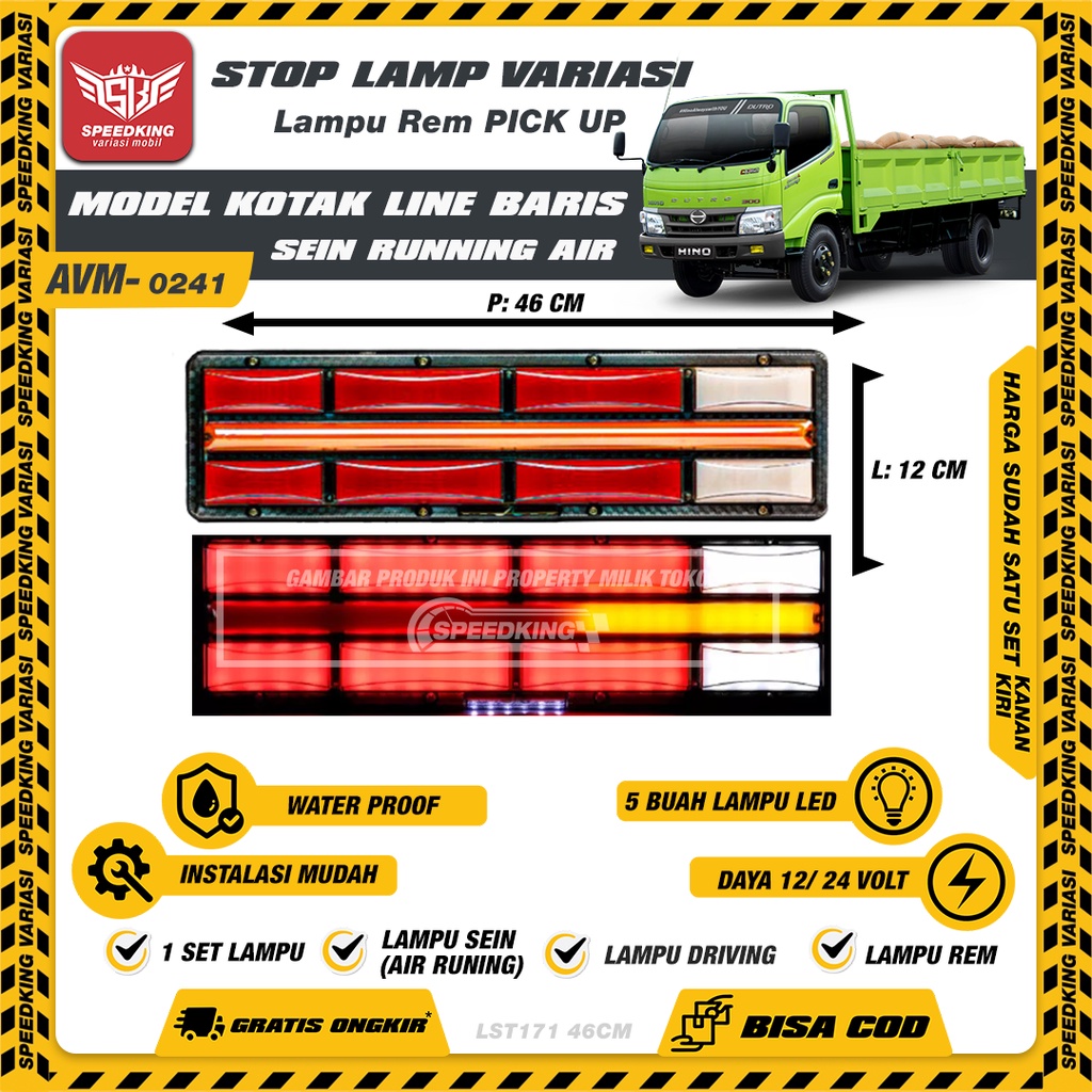 Lampu rem Mobil l300 stoplamp Mobil bak Grandmax Lampu rem kolong kedip Canter Lampu Rem variasi Tru