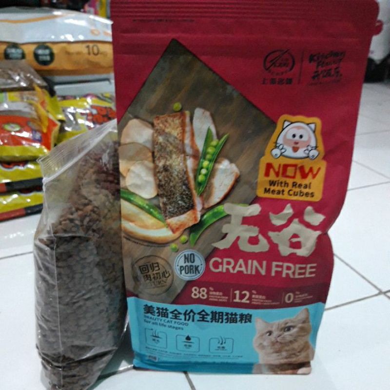 KF Kitchen Flavor Beauty 500gr Makanan Kucing Repack