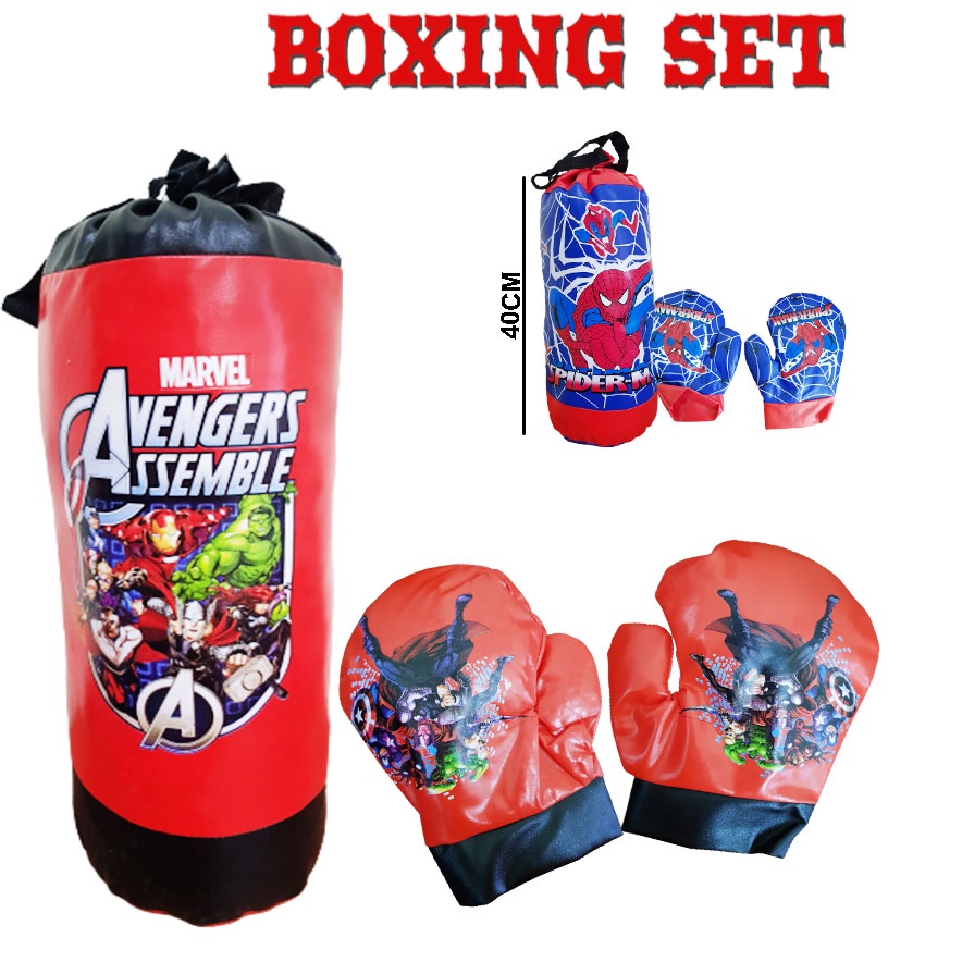 Sekawanmart Mainan Anak Boxing SPIDERMAN 586 FREE SARUNG TINJU TERMURAHH!!