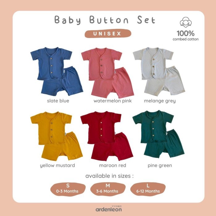 Makassar ! Baby Button Set ARDENLEON SS 04