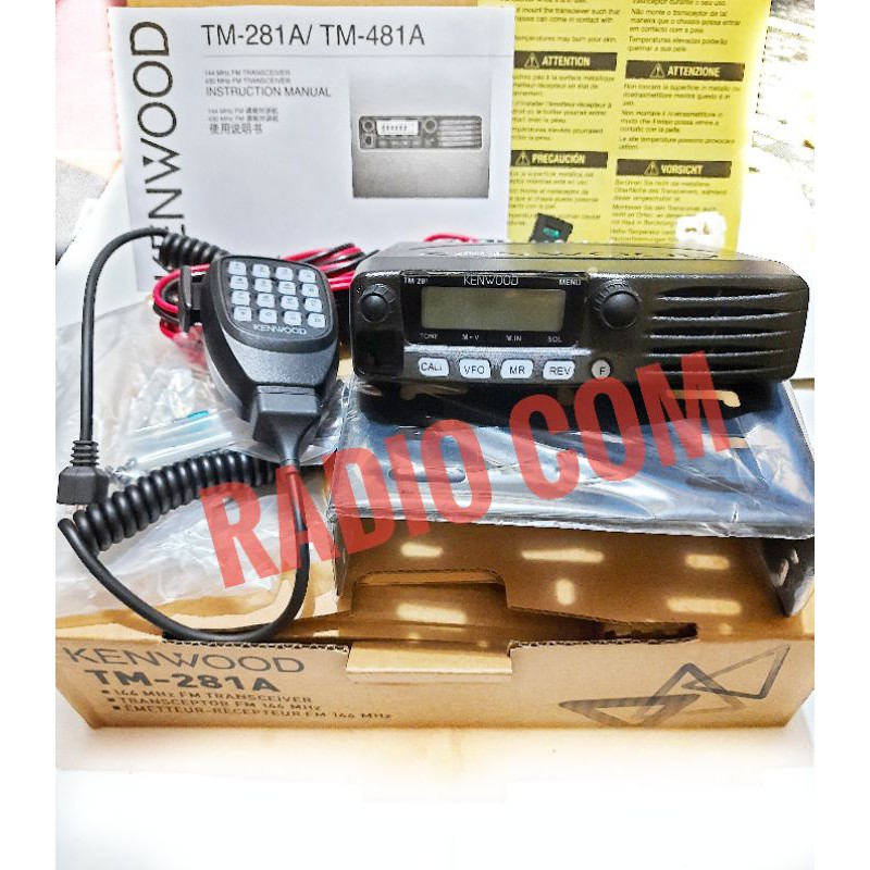 PAKET RADIO RIG KENWOOD TM281A VHF PLUS ANTENA LARSEN PO150 GM500 VHF - RIG KENWOOD TM 281A VHF PLUS ANTENNA MOBIL PO150