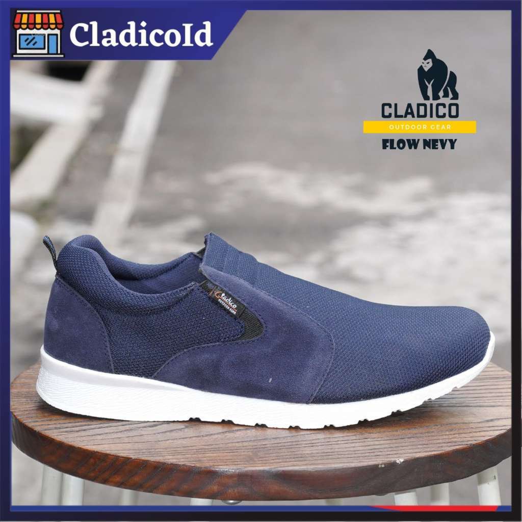 Sepatu Slip On Pria Sneaker Casual Murah Kualitas Premium Cocok Untuk Jalan-Jalan Running Olahraga Jogging Santai Cladico