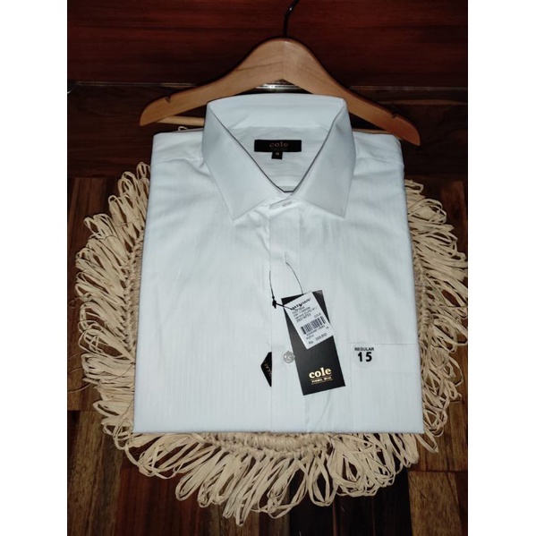 Kemeja Putih Lengan Pendek Pria COLE