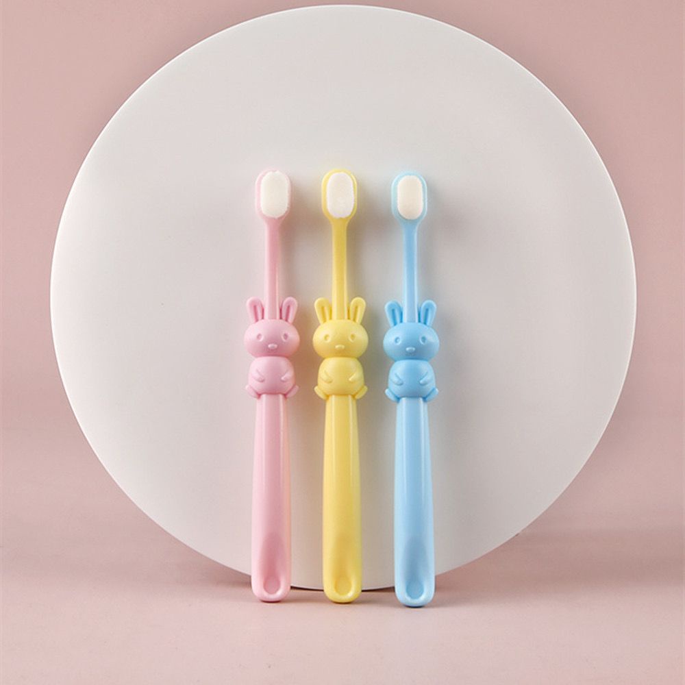 Sikat gigi anak import cotton toothbrush karakter anak usia 1-10 tahun motif kelinci/gajah (bic)