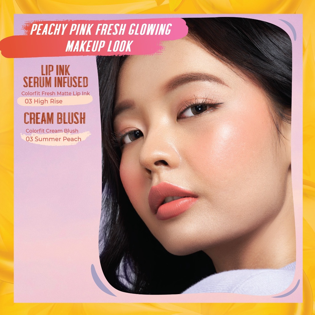 WARDAH Colorfit Cream Blush 3g Intense &amp; Pigmented Blush On BPOM (VC)