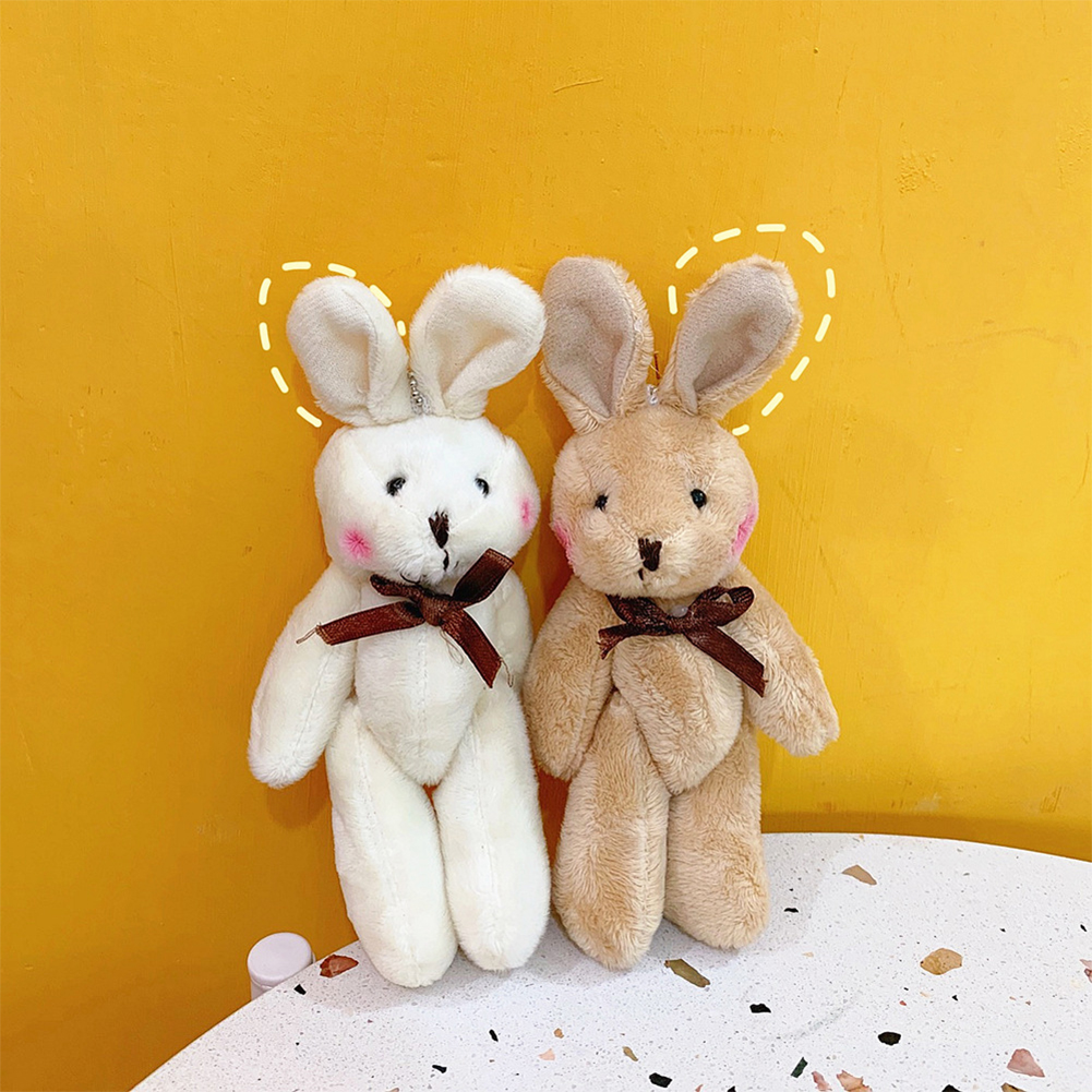 Mainan Boneka Stuffed Plush Kelinci Mini Lucu 11cm Untuk Dekorasi Pesta Ulang Tahun / Pernikahan