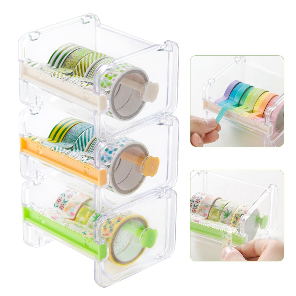 (Tk) Dispenser Selotip / Washi Tape Kreatif Untuk Kantor