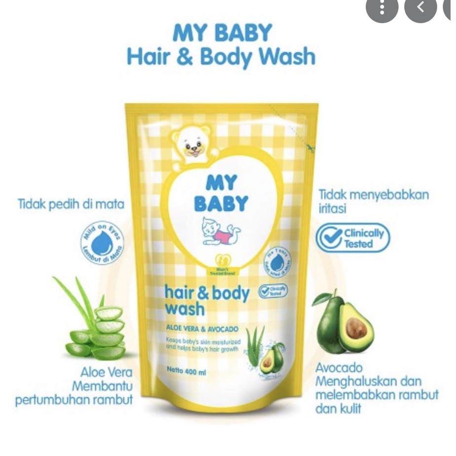 My Baby Hair &amp; Body Wash [ Refill / Botol ]