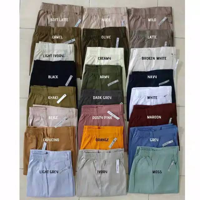 BAGGY PANTS PREMIUM AMERICAN DRILL CELANA PANJANG WANITA