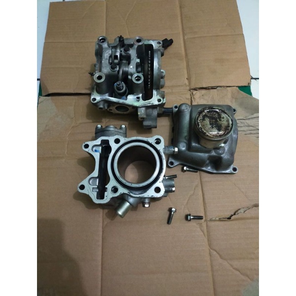 Boring head honda vario 150 new fi led original copotan blok seher block cylinder head buring kop he