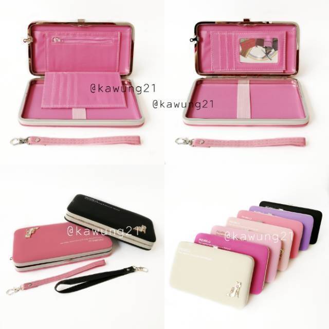 DW01 Dompet Pidanlu Warna Warni Cantik Pastel Shabby  Shabbychic