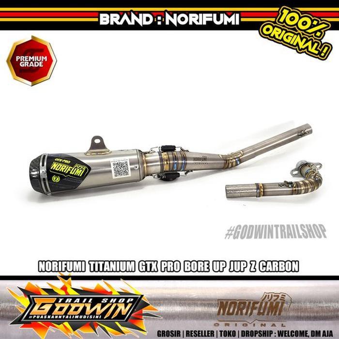 Kenalpot Knalpot Muffler Original NORIFUMI Titanium GTX PRO Bore