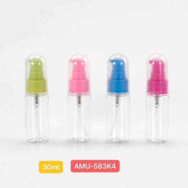 BOTOL PUMP ISI ULANG BENING PLASTIK / BOTOL TRAVELLING / BOTOL KOSONG / COD / TERMURAH / 30ML / 50ML