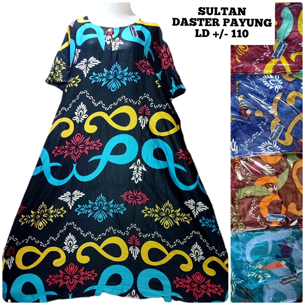 Daster Payung Busui Adem (bs Plh Motif) Dress Ibu Wanita Ecer Grosir Jumbo bayar ditempat murah klok-1