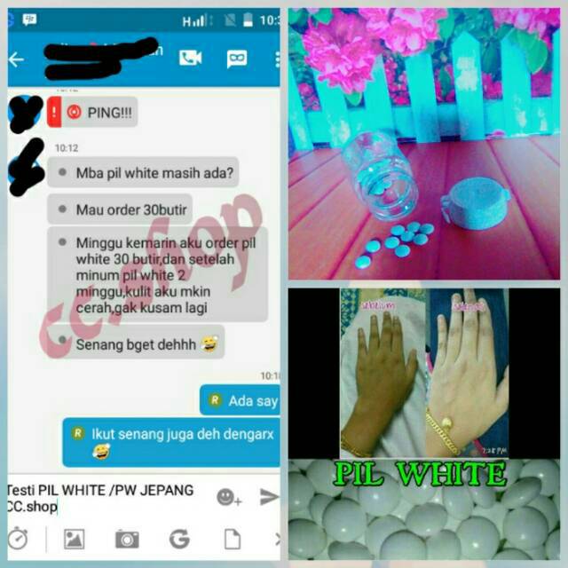 Pil white/pil tsw jepang/suplemen pemutih/suplemen makanan