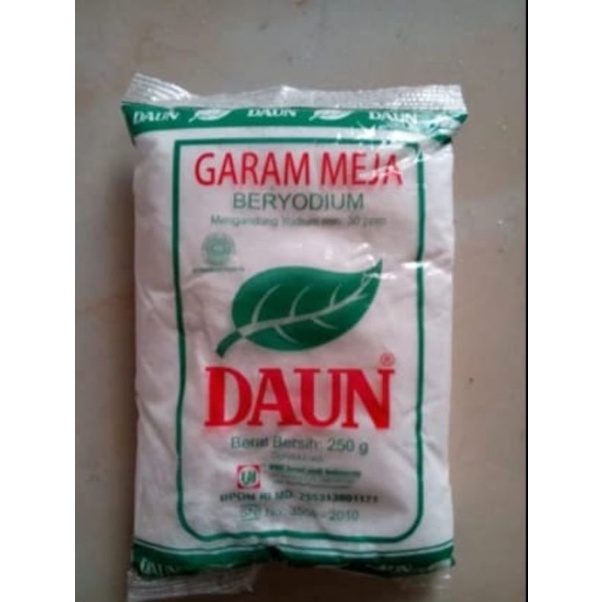 Jual Garam Cap Daun Garam Beryodium Garam Meja Isi Gr Shopee