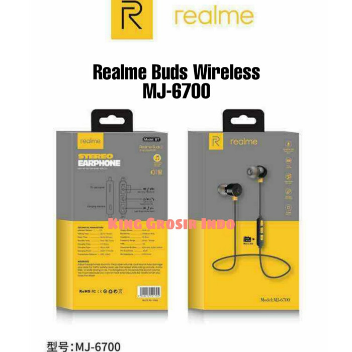 Realme Buds Wireless MJ-6700 / Headset Bluetooth Sport Realme Buds - MG