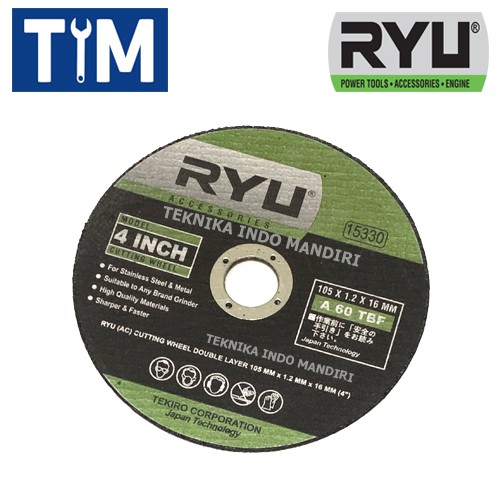 RYU Mata Gerinda Potong 4 INCH / Cutting Wheel 4&quot;