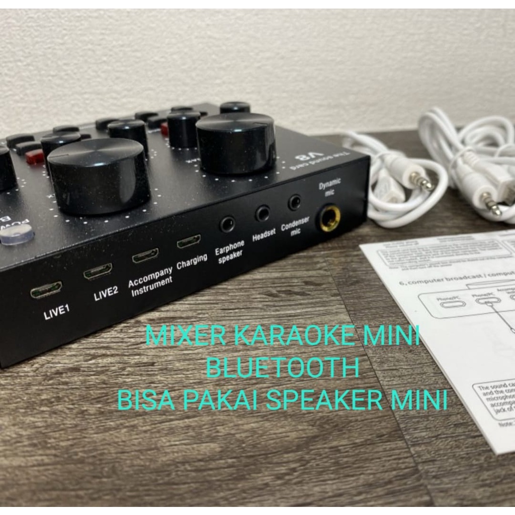 G621 MIXER AUDIO BLUETOOTH MIC KARAOKE ECHO Soundcard External Sound card Live efek Broadcast Microphone Headset suara vokal vocal elektronik POWER MP3 PLAYER PRO PROFESIONAL AUX DJ ACARA METING MEETING PORTABLE SPIKER SPK ENGERAS SUARA