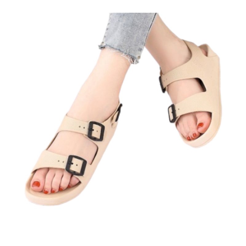 Balance  sandal wanita karet ban dua gesper tali belakang wanita sandal gunung wanita gesper spandal perempuan nyaman