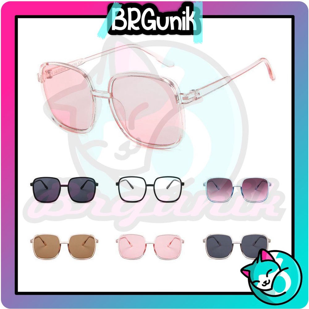 BRGUNIK Kacamata Wanita Hitam 6178 Kotak Gaya Style Sunglasses Kaca Mata Fashion Eyewear R449