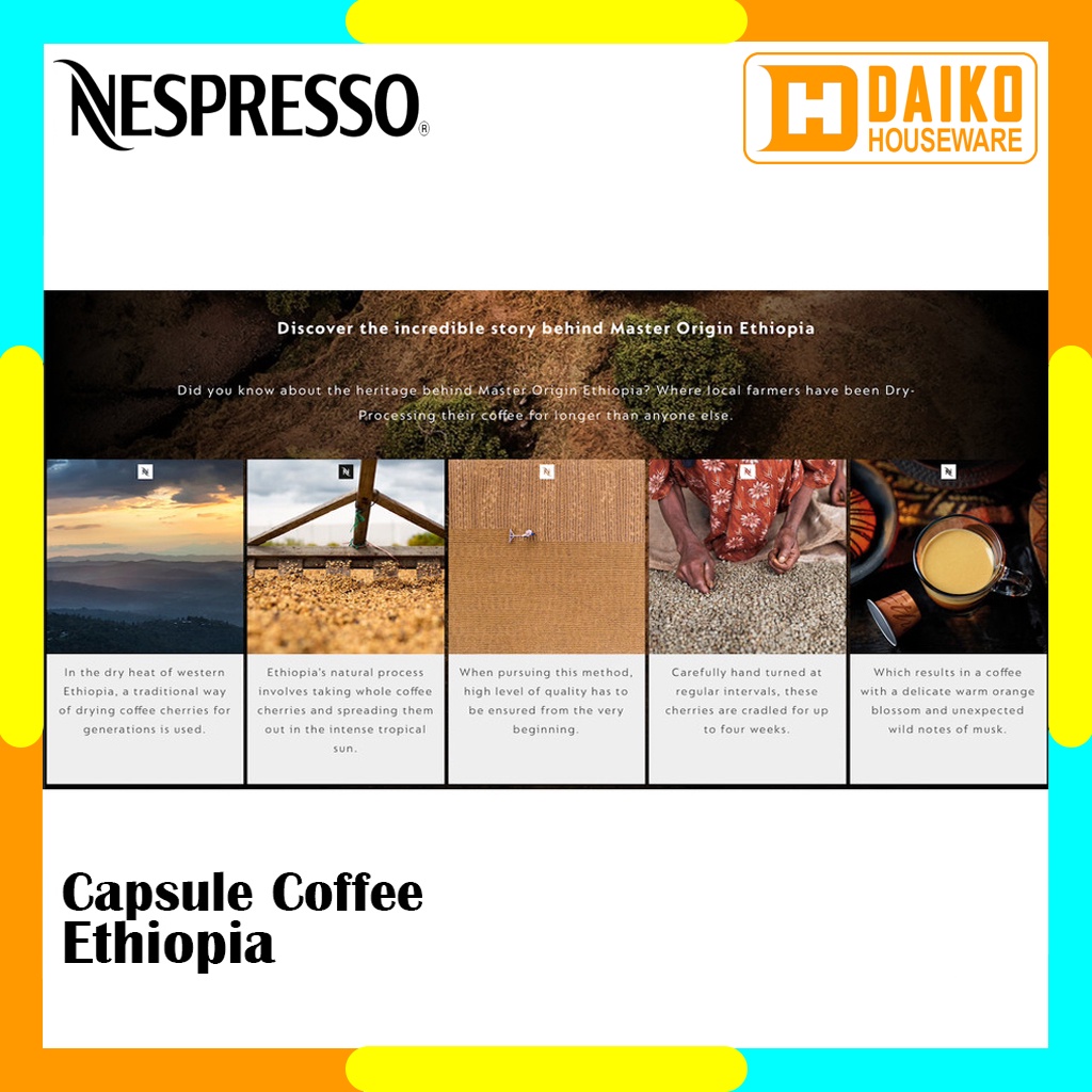 Capsule Nespresso Ethiopia Original Nestle 1 Pack - Coffee Master Origins Kopi Kapsul Expired Lama