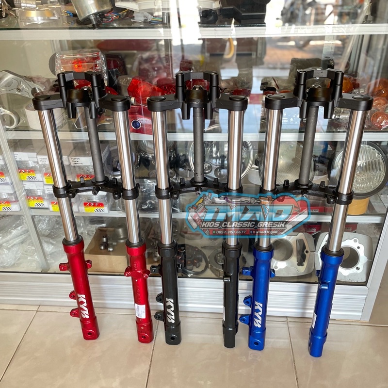 Shok Kyb zeto pnp rx king skok depan segitiga T Ninja import set Kyb zeto pnp rx king termurah shok 