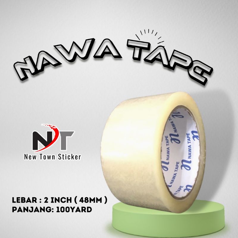 

Lakban bening nawa tape 48 mm x 100 yard
