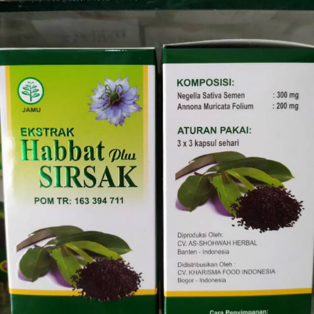 Habbat Sirsak 200 Kapsul