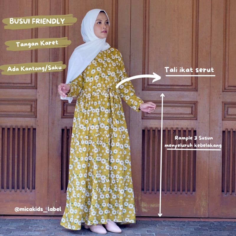 GAMIS COUPLE IBU DAN ANAK GAMIS MUSLIMAH [ Harga terpisah] AGK1