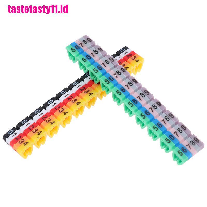 100 Pcs / lot Label Penanda Kabel RJ45 CAT5 / CAT6 Tahan Air