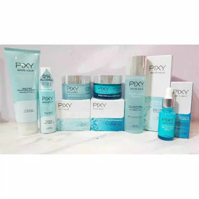 PAKET PIXY WHITE AQUA SERIES LENGKAP 6 PCS