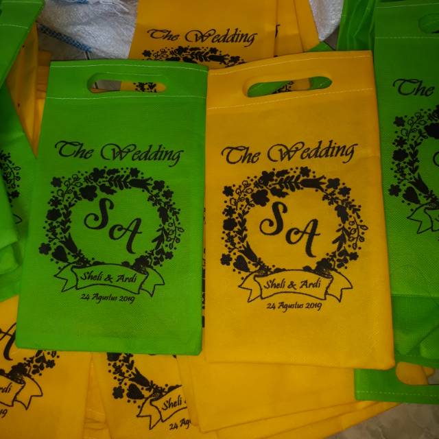 UKURAN KECIL 15x25cm Tas wedding/souvenir tas/tas undangan/souvenir/souvenir bandung/tas pernikahan