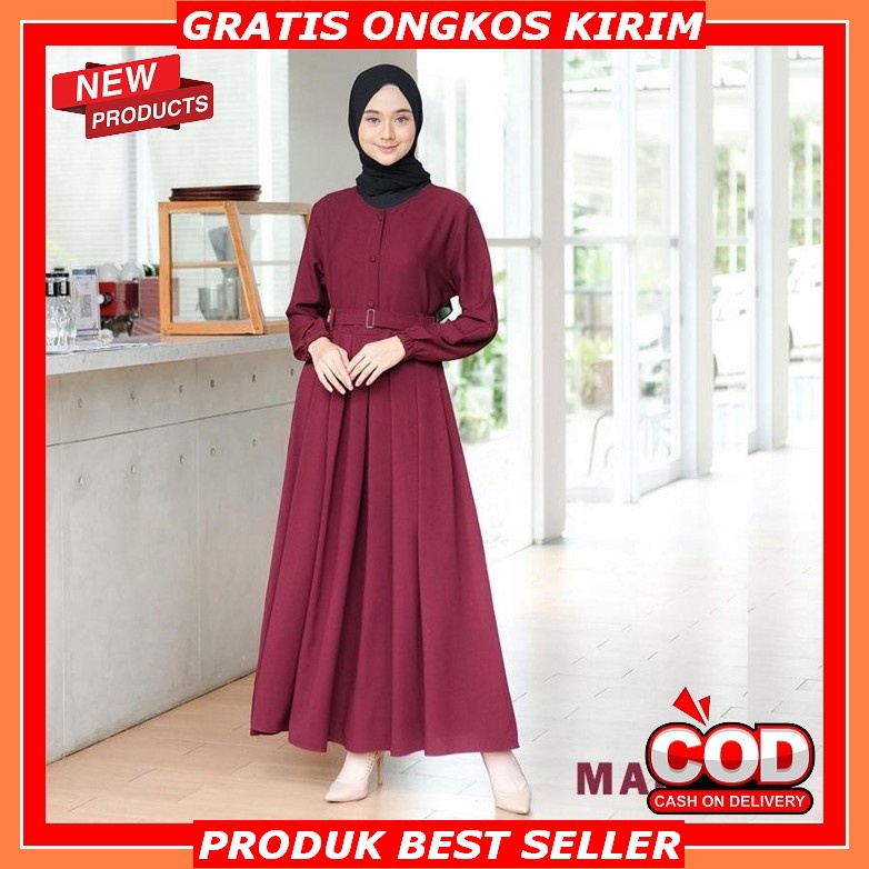 Gamis Remaja Terbaru 2022 Kekinian Big Size Lebaran Hits Simple J9L6 Ceruty Model Sekarang Viscose P