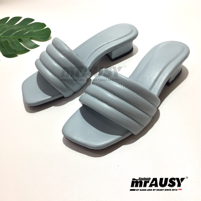 Sandal Heels Selop Wanita Cewek Nyaman Strap 1 mrAUSY 3 cm