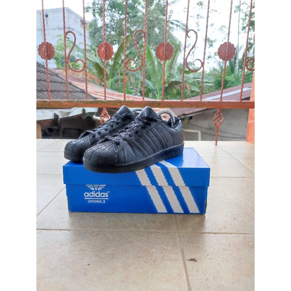 adidas superstar fullblack size 40 free box adidas
