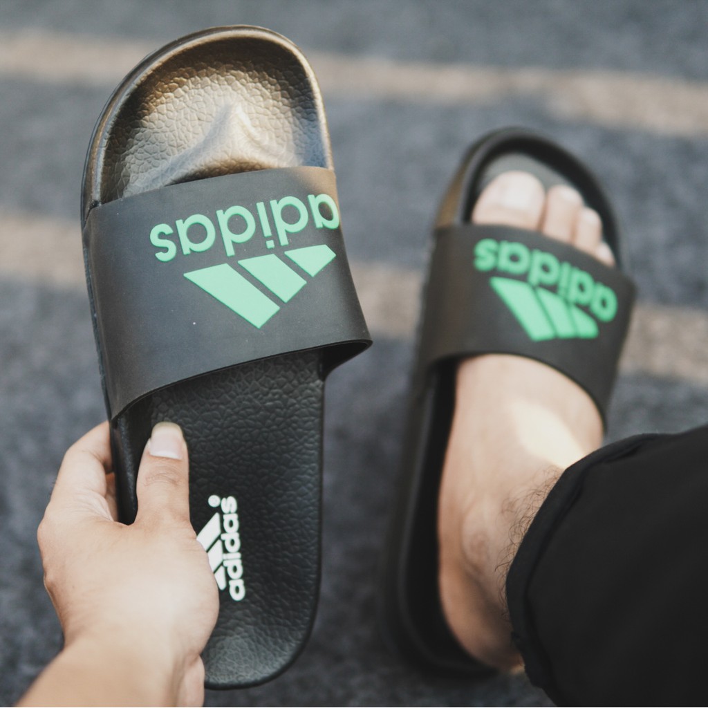 BISA COD!!!adidas  Black | Slippers | Sandal Pria/sansal slide terhits