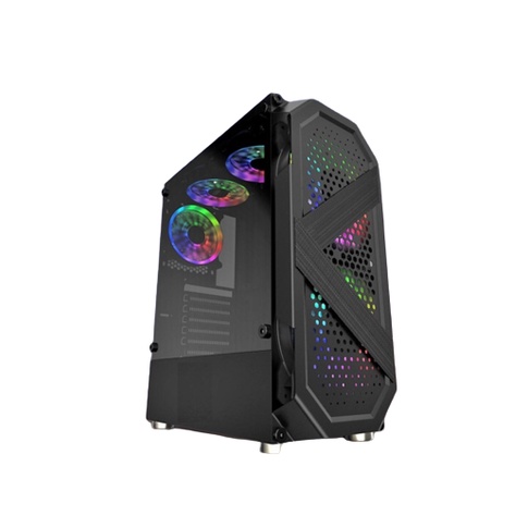 Casing Simbadda BattleGround 09 Black Atx Gaming Case