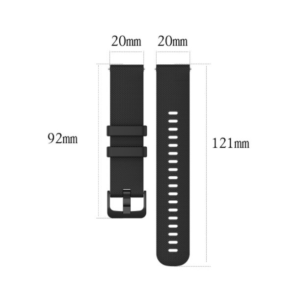 Tali Jam Tangan 20mm Watch Strap Digitec Pulse / Runner - OYE Rubber Metal Buckle