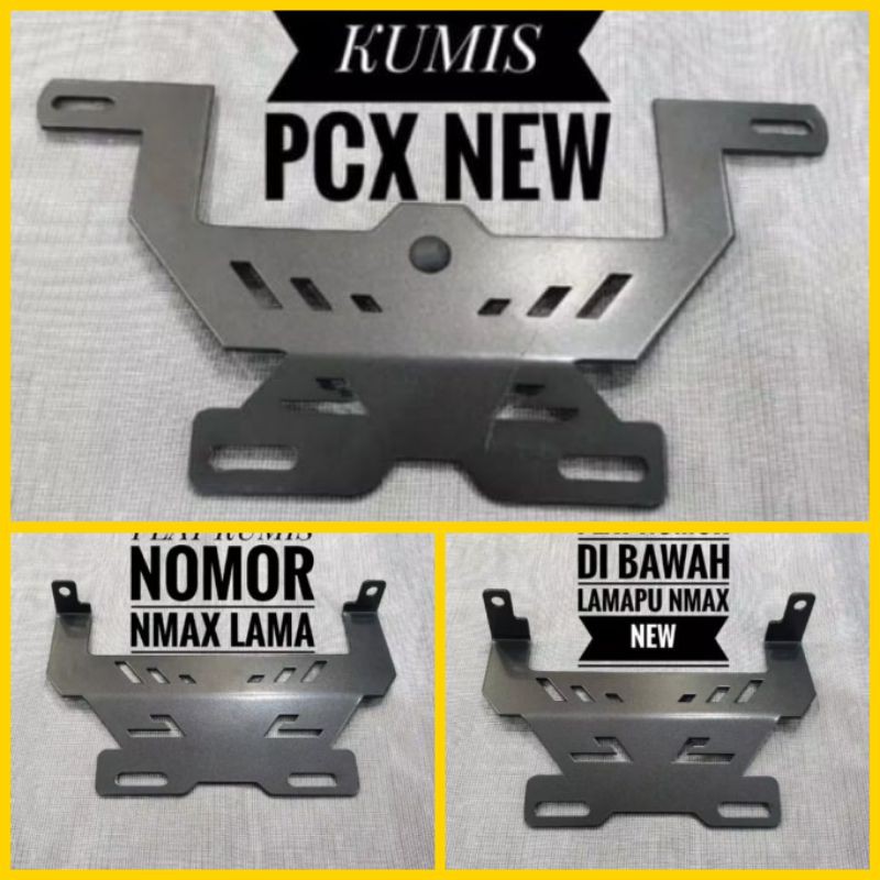 BREKET PLAT NOMOR KUMIS NMAX NEW,NMAX LAMA,PCX,AEROX SUPER MURAH