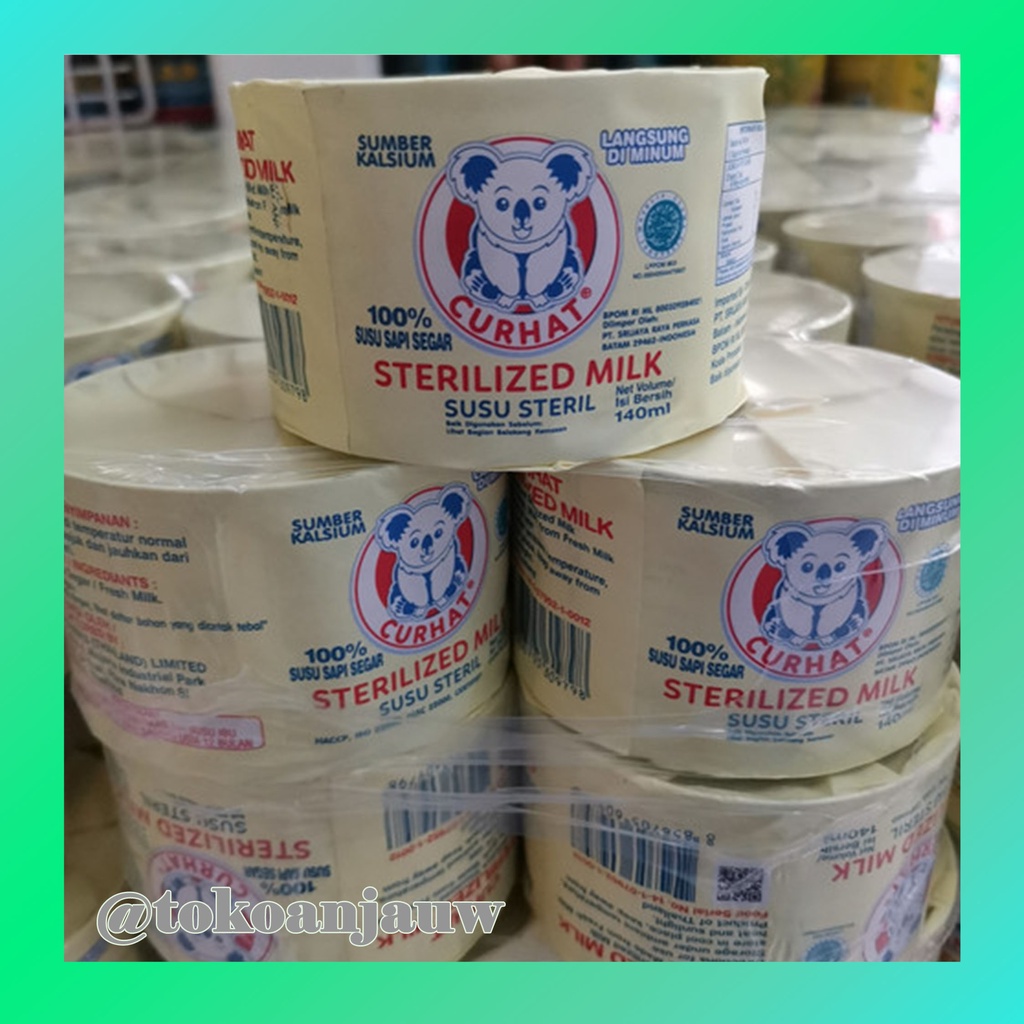 

Susu Steril Curhat 6x140 ml Cap Koala / Sterilized Milk