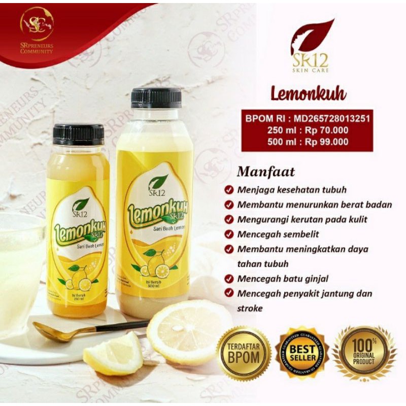 

SR12 LEMONKUH 250ml/ SARI LEMON ORIGINAL