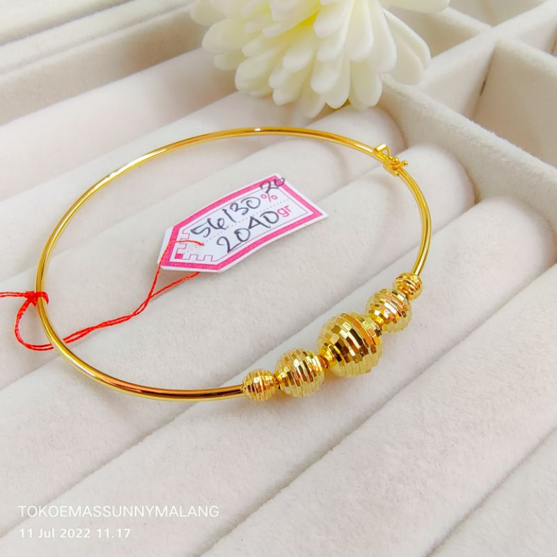 Gelang candy emas 300%/6k