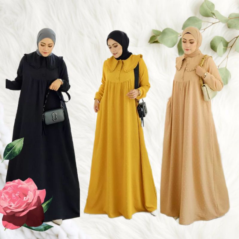 Mardelana Dress Gamis Wanita Terbaru 2022 Gamis Jumbo Polos Gamis Remaja Dress Muslim Baju Wanita Mu
