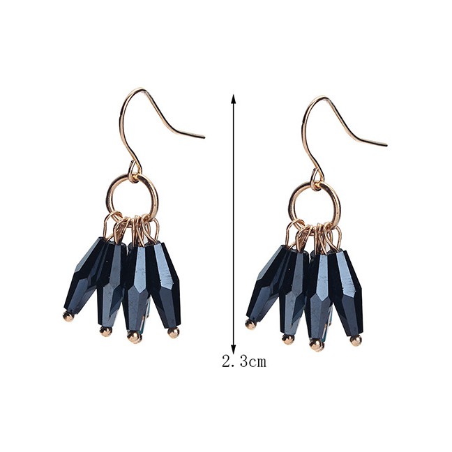 LRC Anting GAntung Fashion Tassel Decorated Earrings