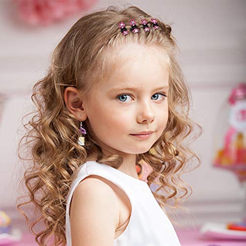 6Pcs Jepit Rambut Model Bunga Kristal Berlian Imitasi untuk Anak Perempuan